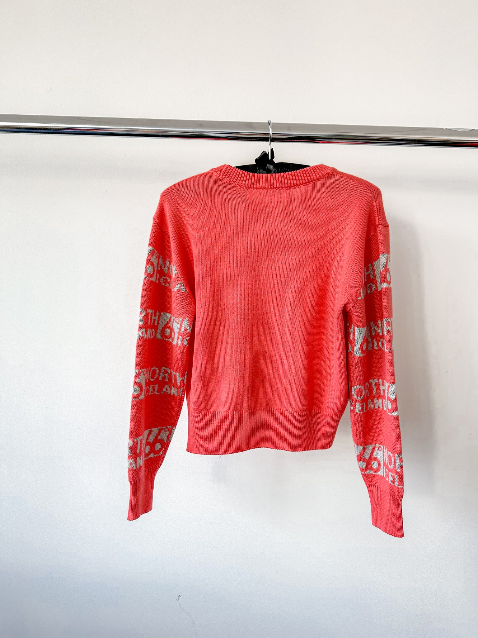 66 North Iceland Allover Logo Knit Crew Neck Ski Jumper