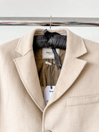 Paltò Mens Cream Geraldo Single Breasted Coat