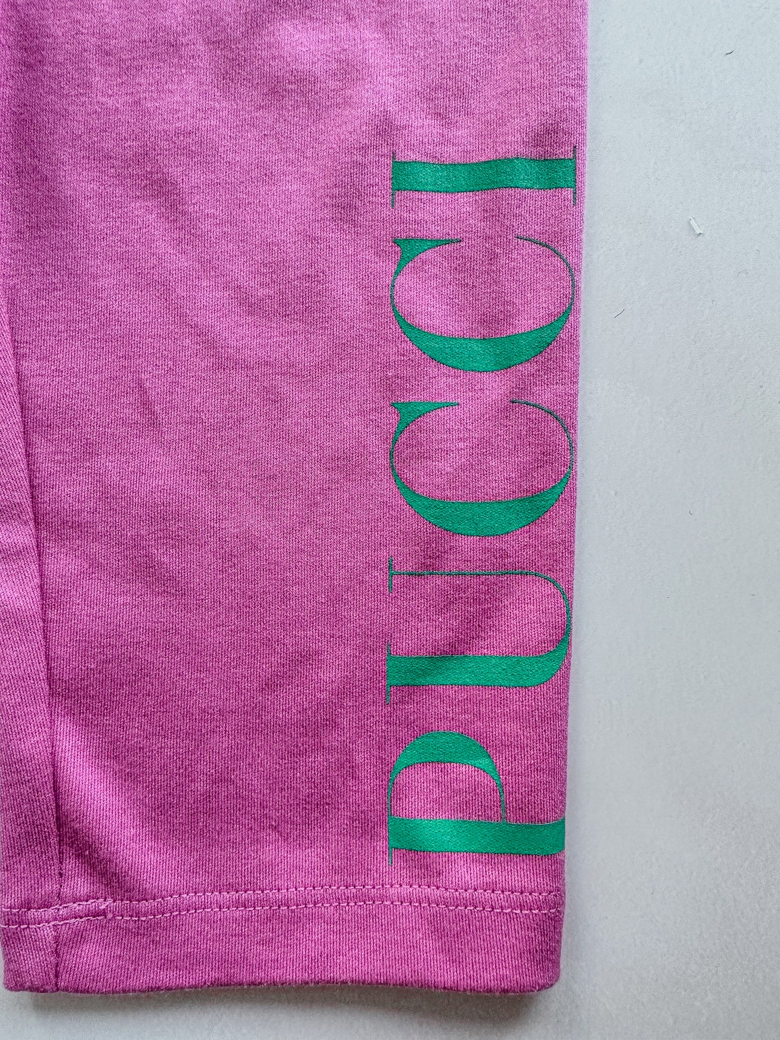 Pucci Girls Pink Logo Cropped Leggings