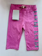 Pucci Girls Pink Logo Cropped Leggings