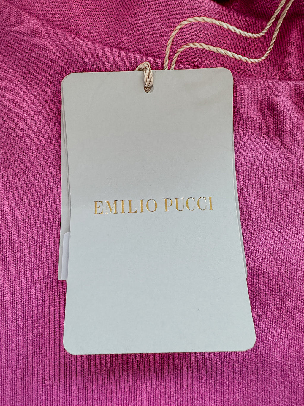 Pucci Girls Pink Logo Cropped Leggings