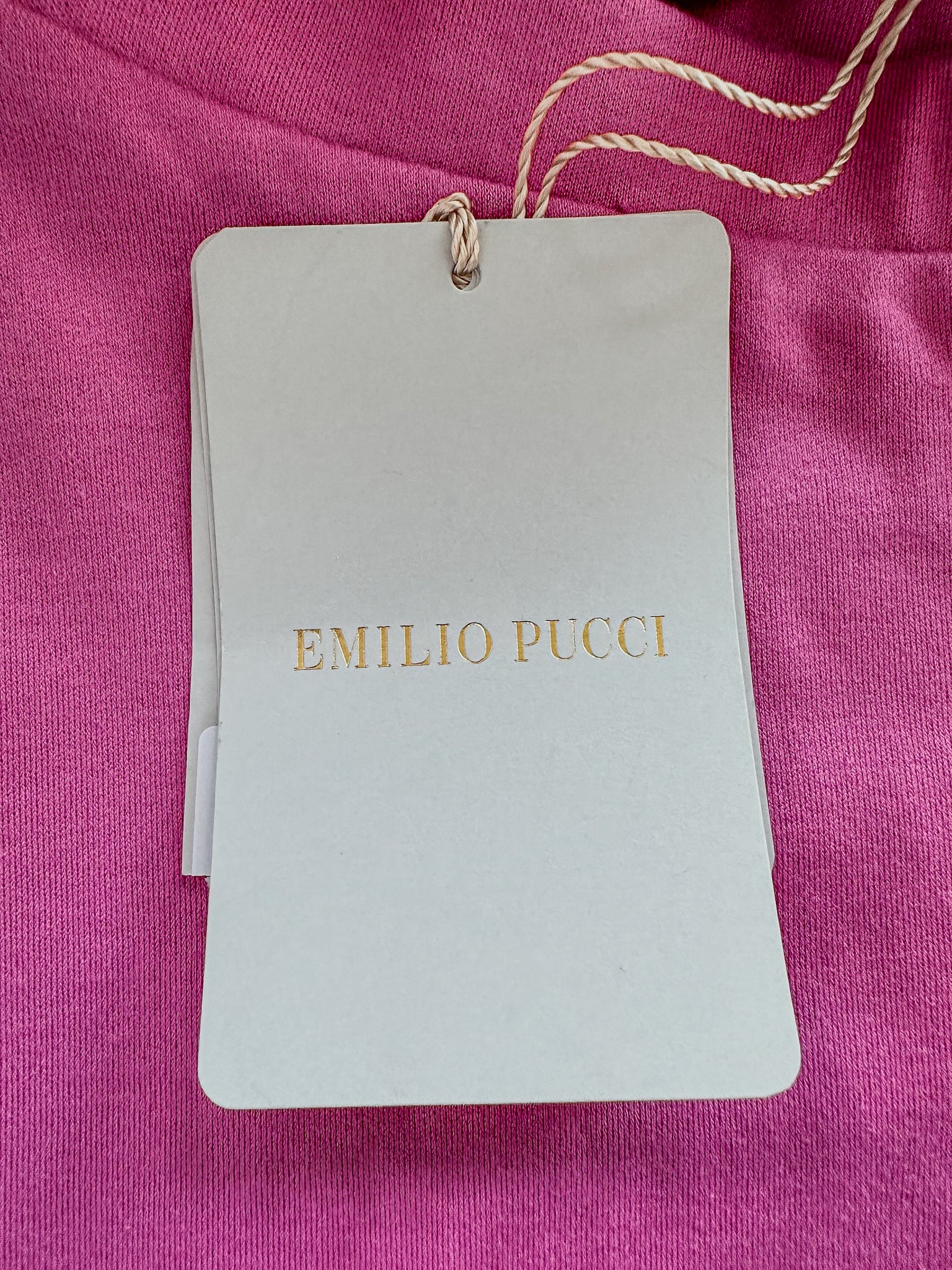 Pucci Girls Pink Logo Cropped Leggings