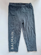 Balmain Baby Girl's Diamante Side Logo Black Leggings