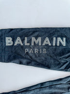 Balmain Baby Girl's Diamante Side Logo Black Leggings