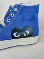 Converse X Comme Des Garçons Blue Chuck 70 Hi Tops