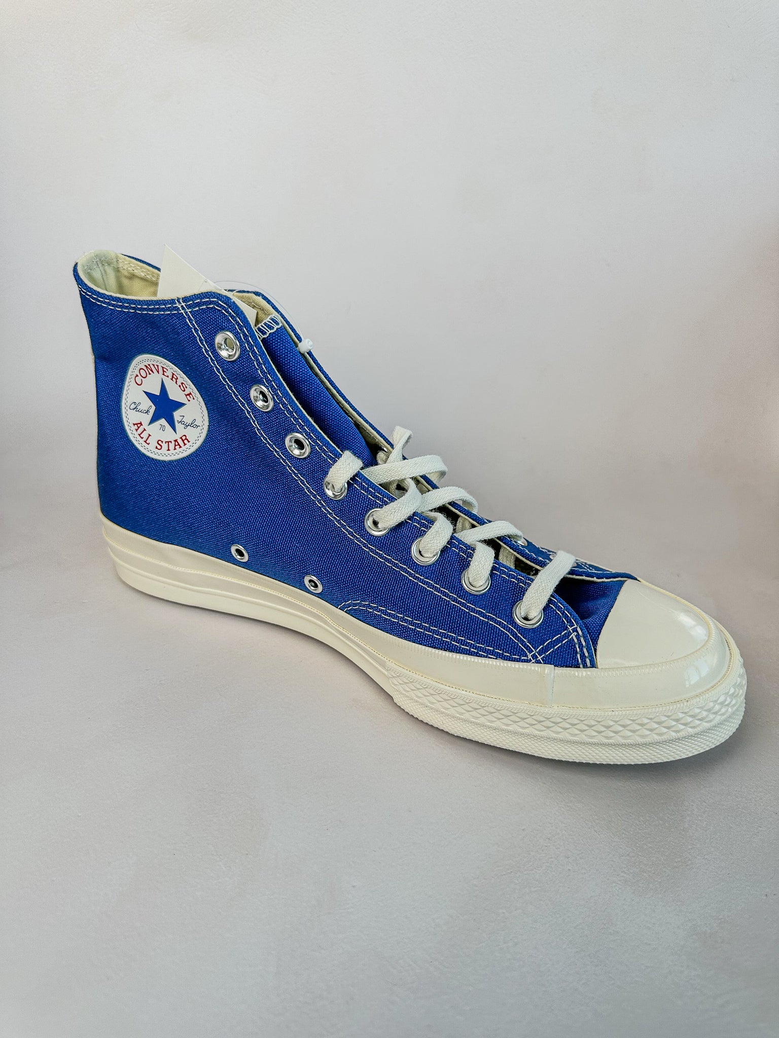 Converse X Comme Des Garçons Blue Chuck 70 Hi Tops