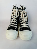 Rick Owens DRKSHDW Scarpe Hi Tops Black Milk Sneakers