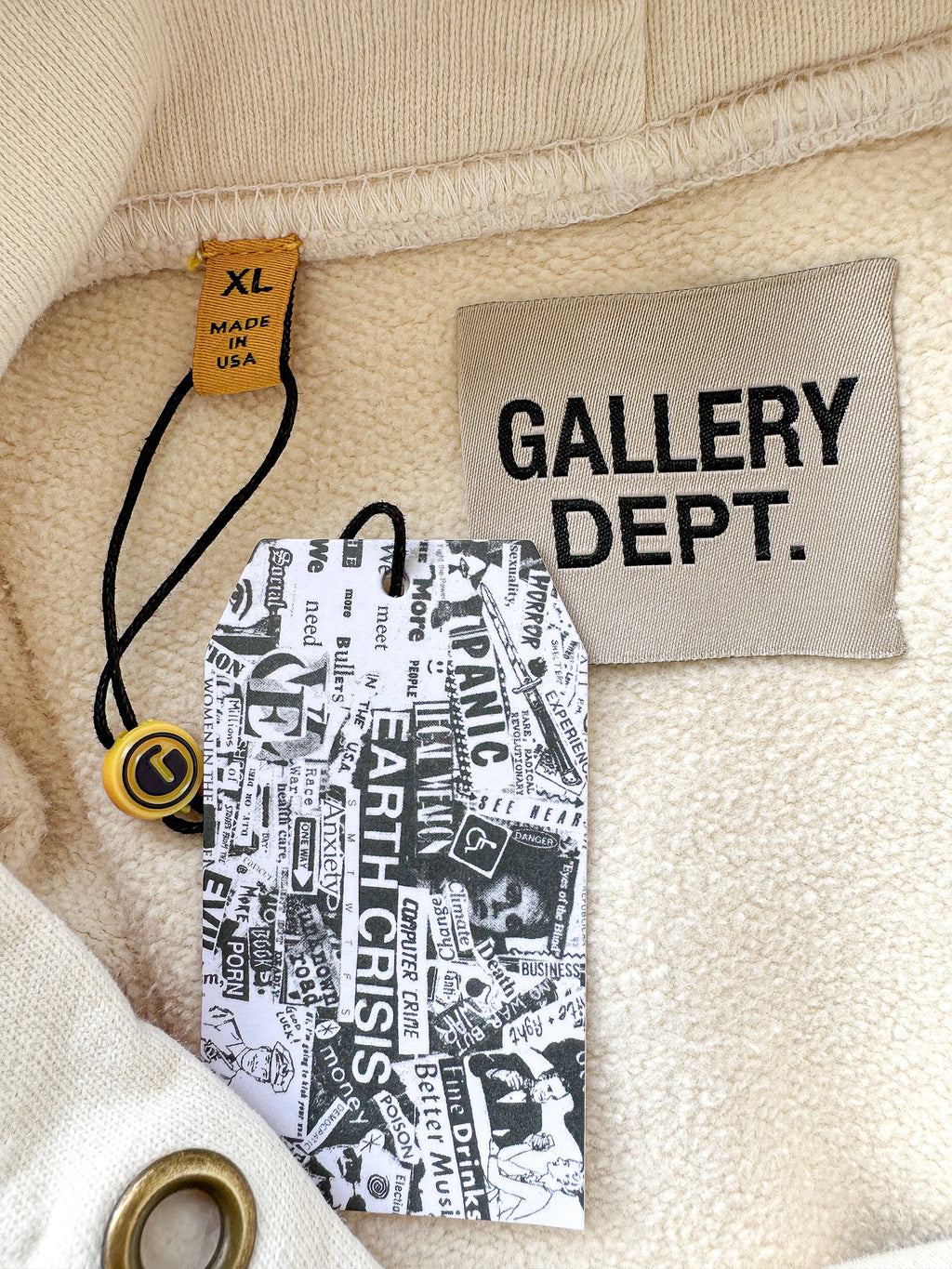Gallery Dept. Cream Boxing Arena Hoodie