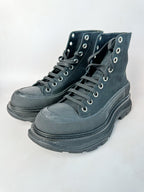 Alexander McQueen Black Alex Tread Slick Hi Sneaker Boots
