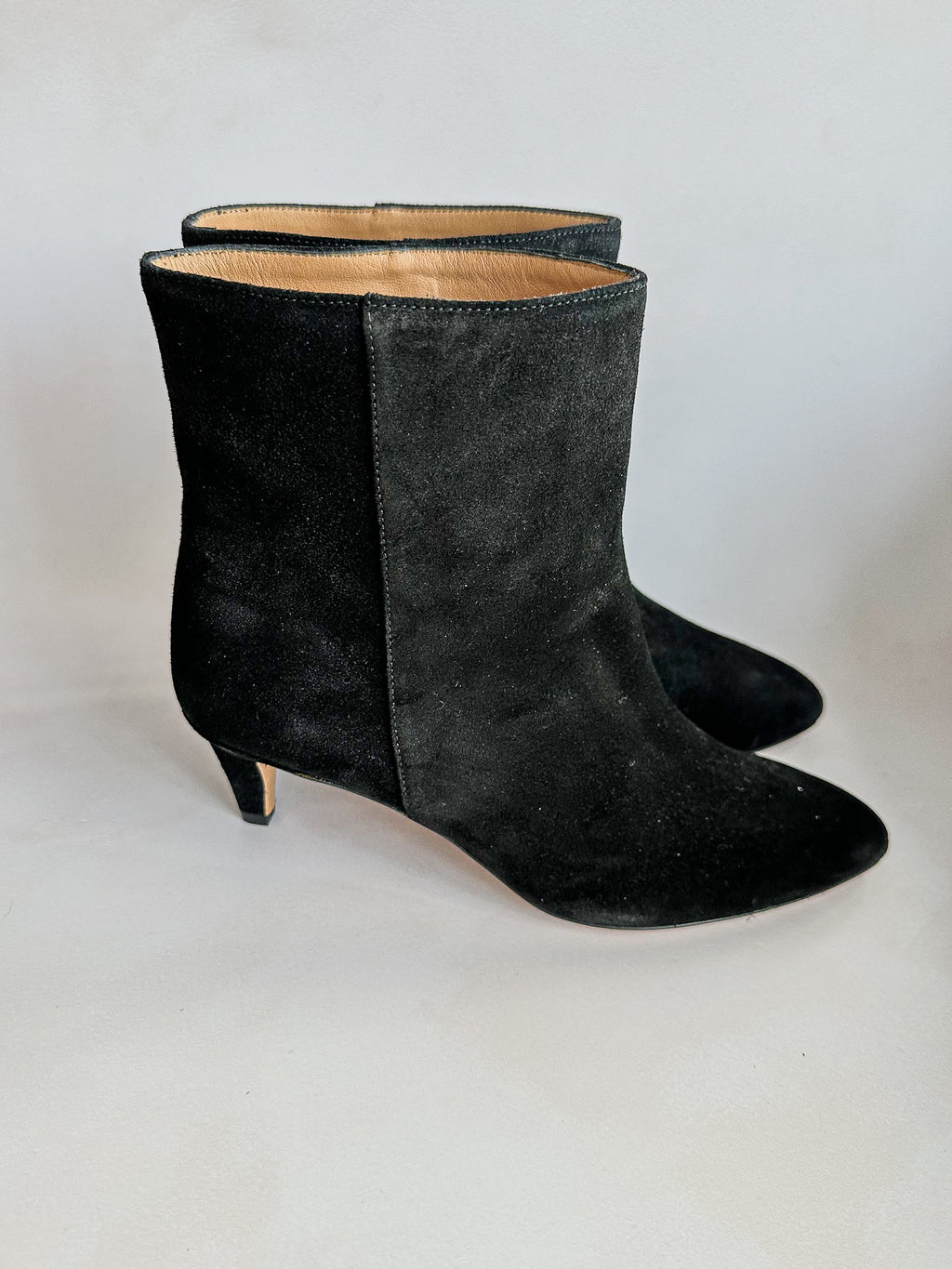 Isabel Marant Black Suede Leather Deone 50mm Ankle Boots