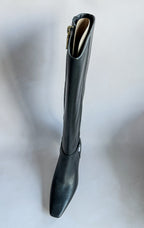 Coach Black Raquel Leather Calf Boots