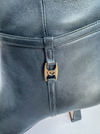 Coach Black Raquel Leather Calf Boots