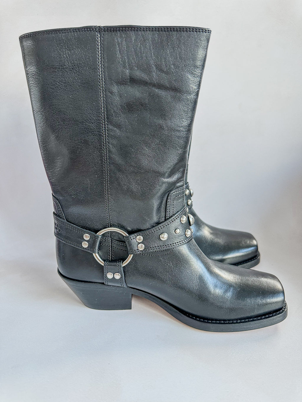 Isabel Marant Antya Black Biker Leather Boots