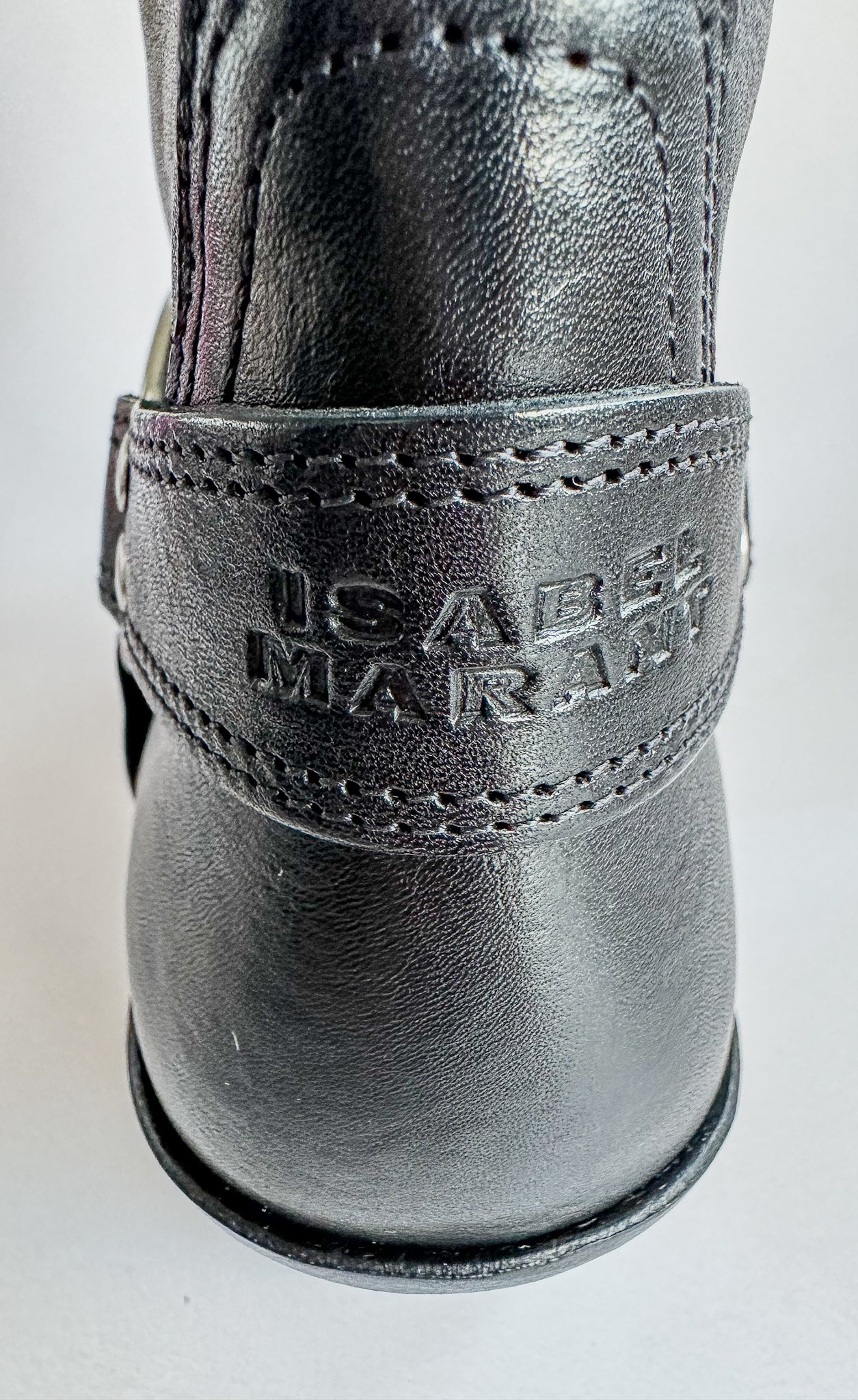 Isabel Marant Antya Black Biker Leather Boots