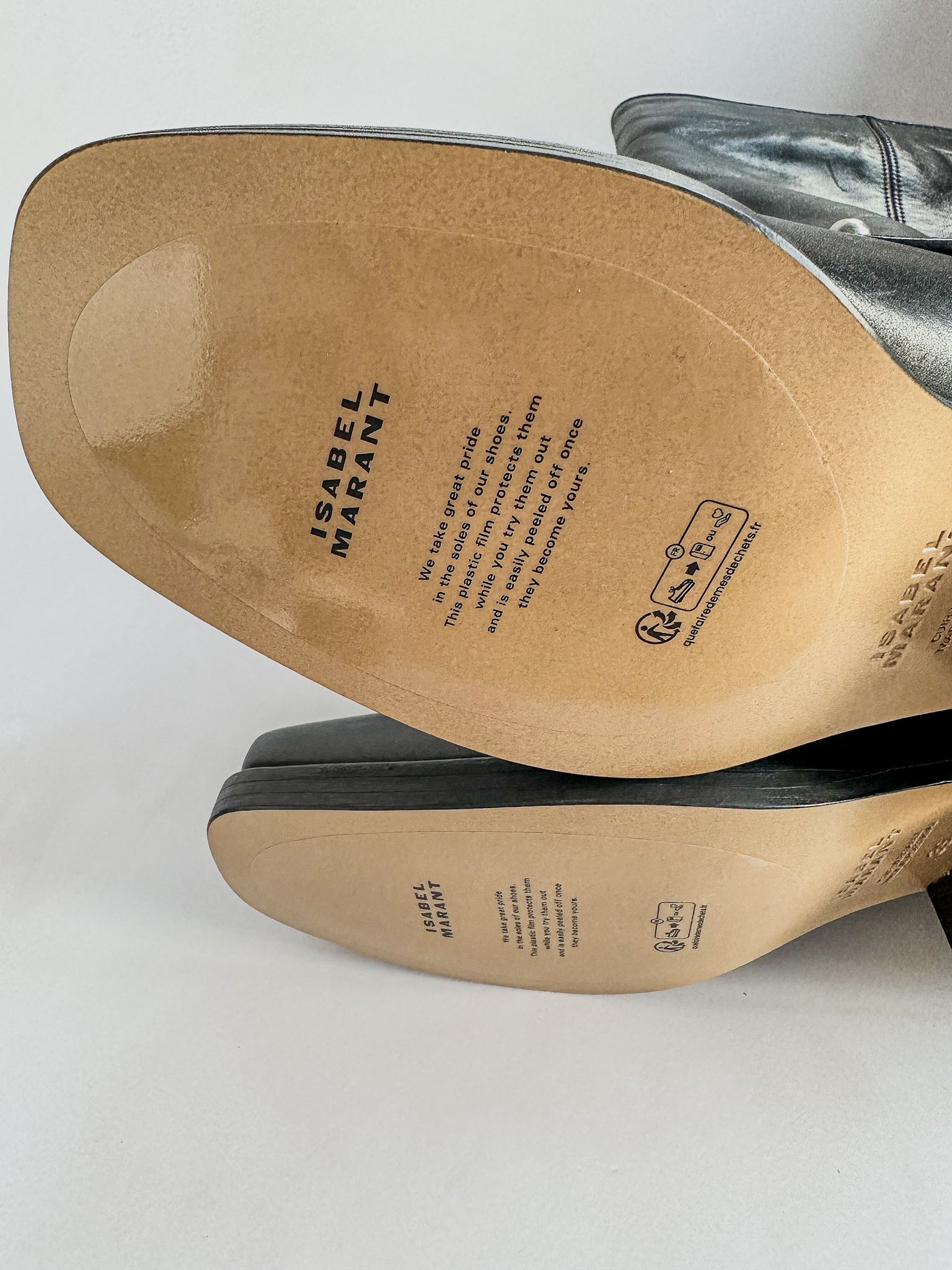 Isabel Marant Antya Black Biker Leather Boots