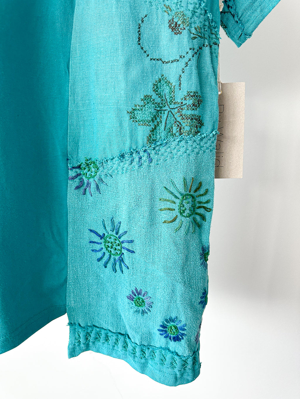 By Walid Hanky Story Patchy T Shirt In Teal