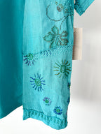 By Walid Hanky Story Patchy T Shirt In Teal