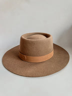 Lack Of Color Mirage Brown Wool Felt Fedora Hat