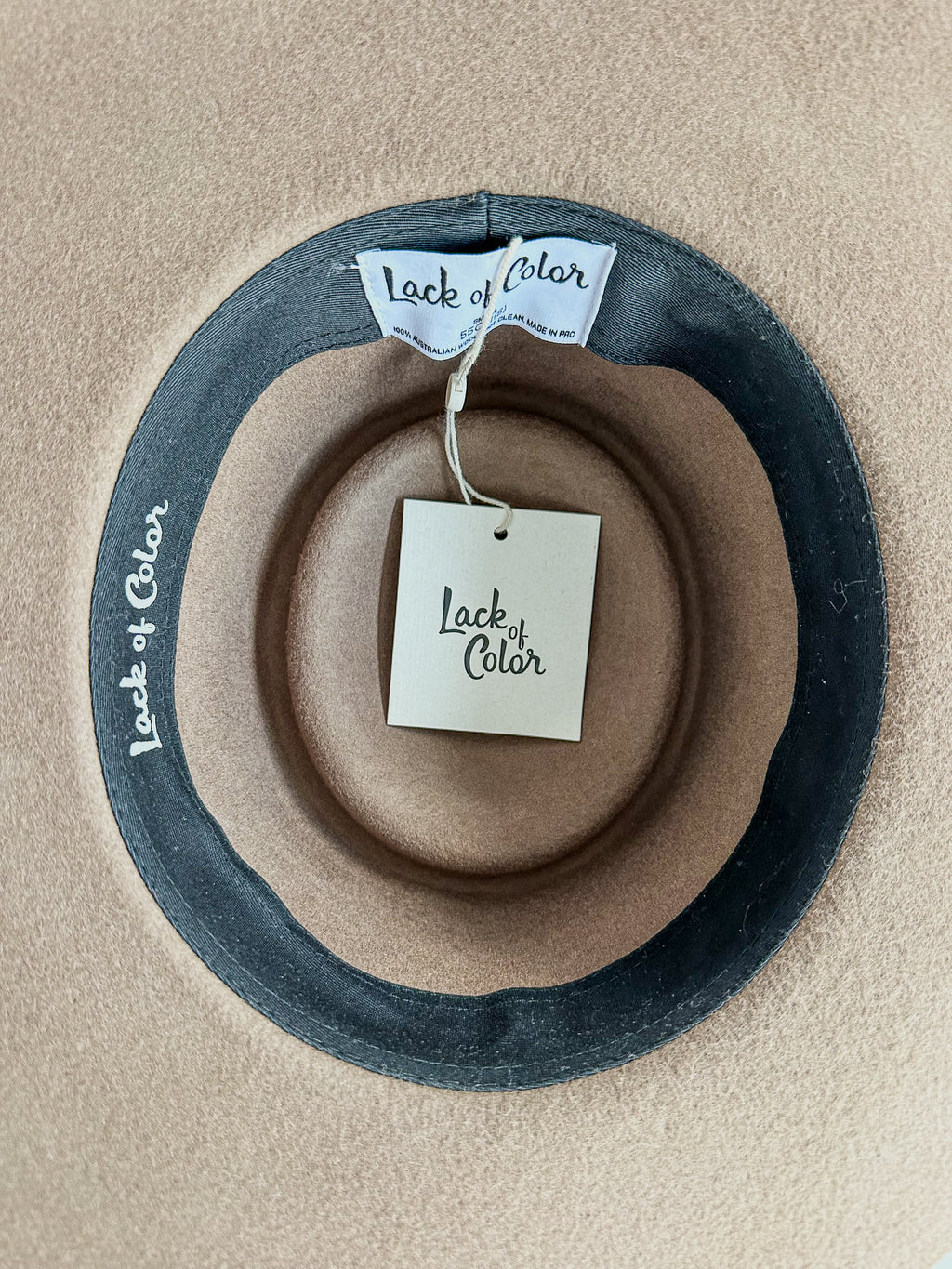 Lack Of Color Mirage Brown Wool Felt Fedora Hat