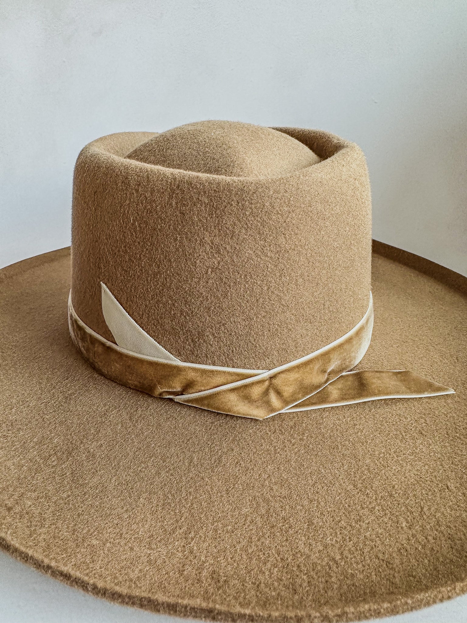 Lack Of Color Tan Brown Val Diamond Wool Hat