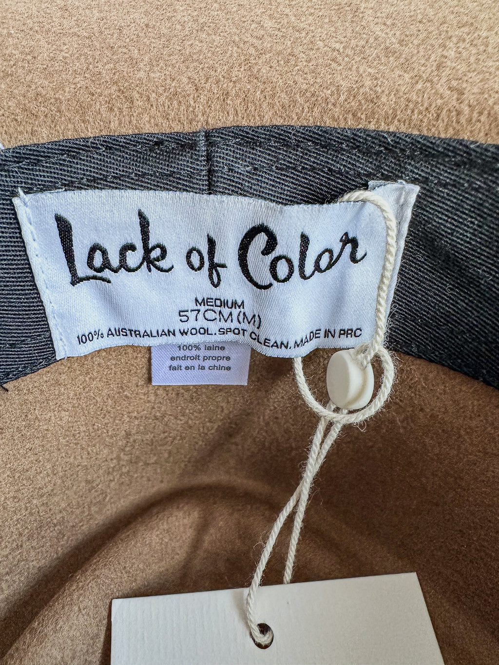 Lack Of Color Tan Brown Val Diamond Wool Hat