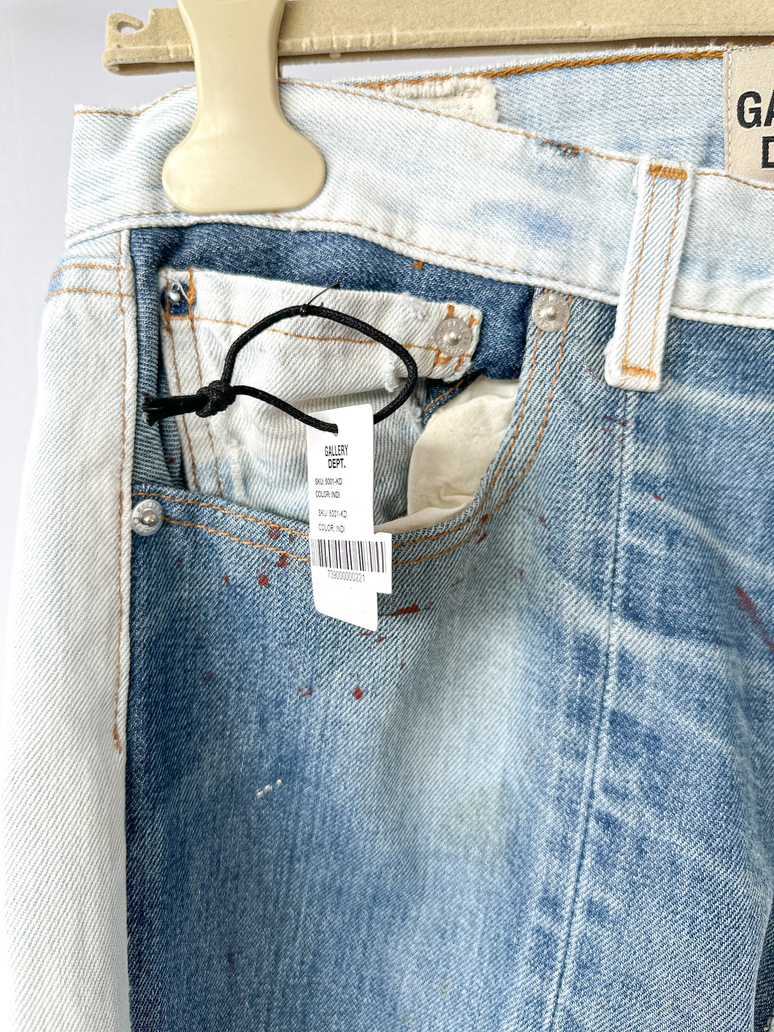 Gallery Dept – Levi 5001 Ken – Überarbeitete Vintage-Jeans mit zerrissener Lackierung