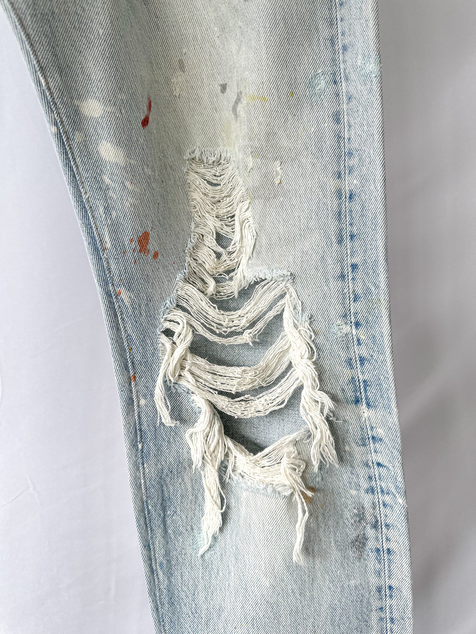 Gallery Dept Levi 5001 Ken Reworked Vintage Ripped Paint Jeans
