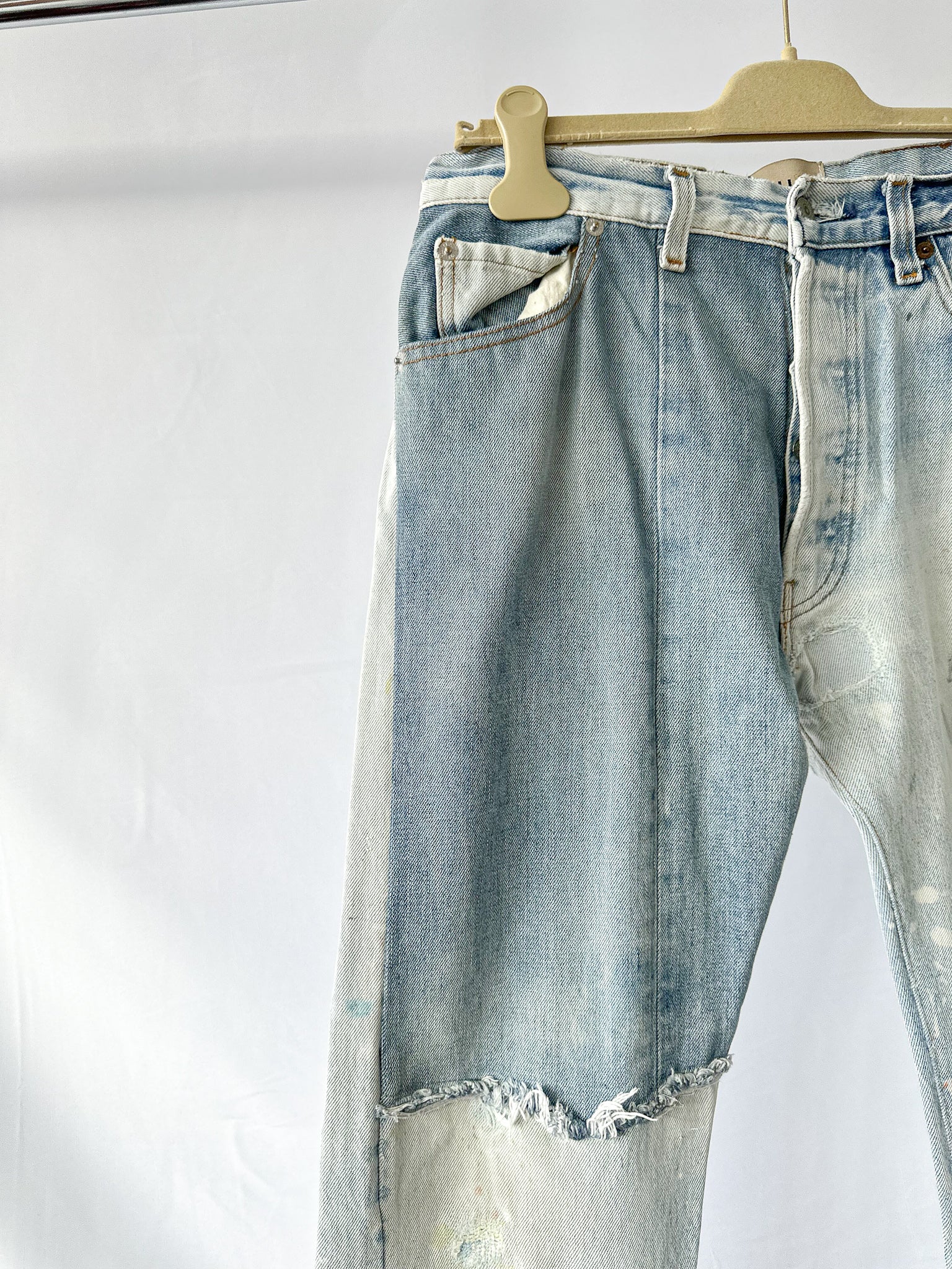 Gallery Dept Levi 5001 Ken Reworked Vintage Ripped Paint Jeans