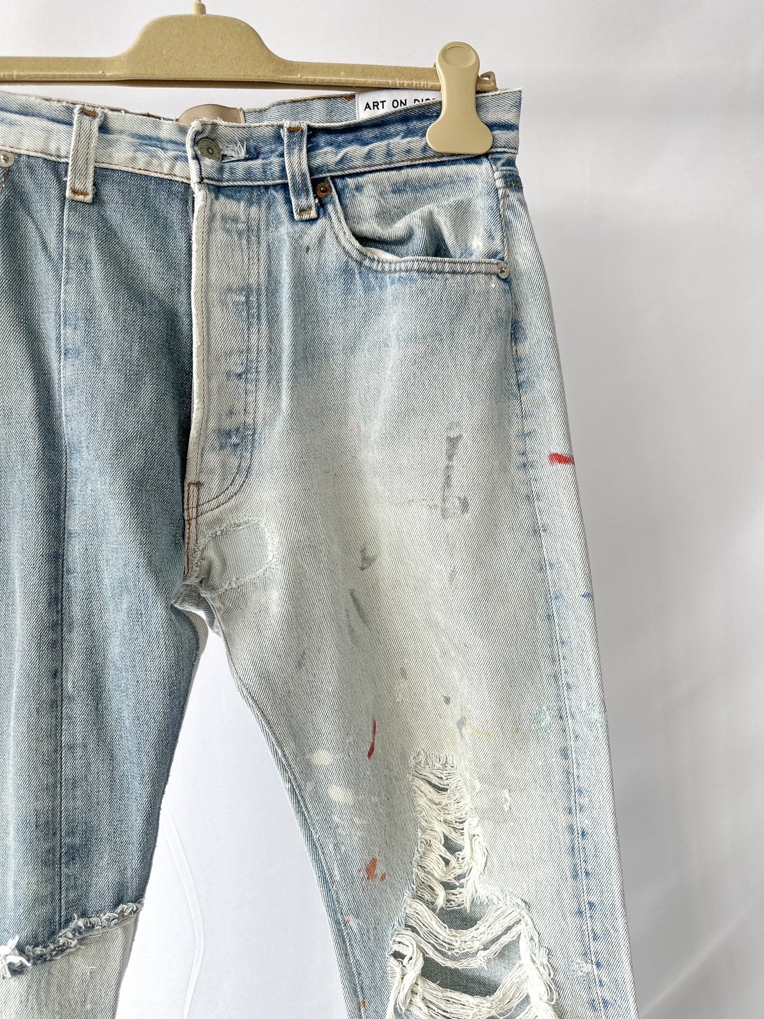 Gallery Dept Levi 5001 Ken Reworked Vintage Ripped Paint Jeans