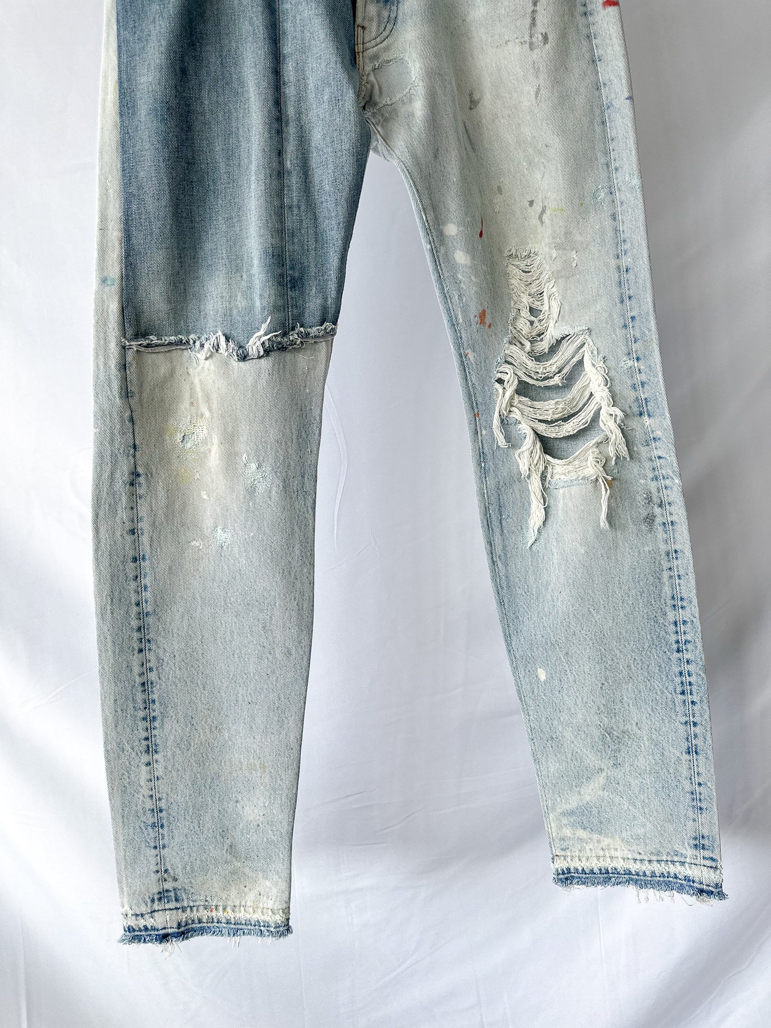 Gallery Dept Levi 5001 Ken Reworked Vintage Ripped Paint Jeans
