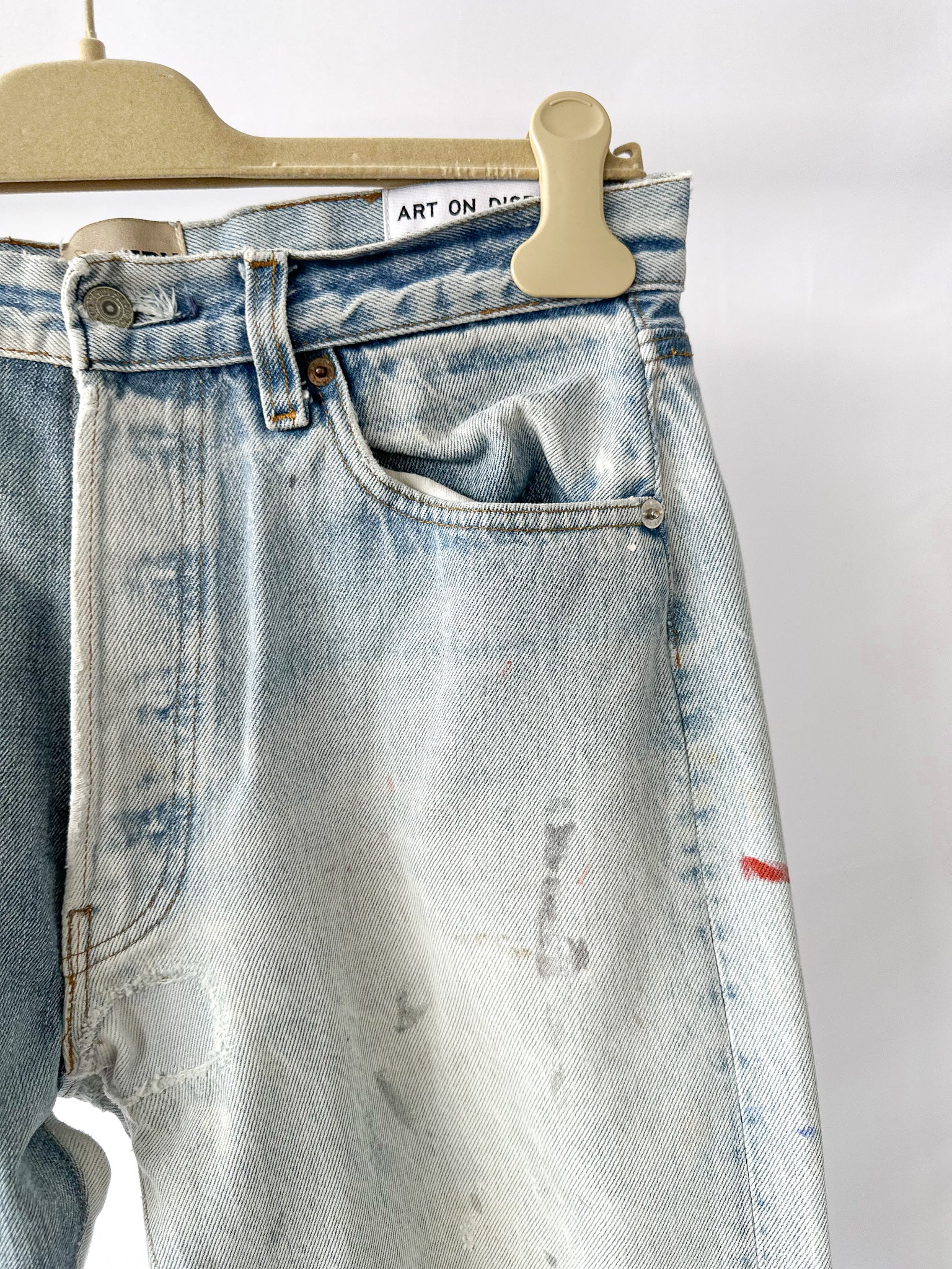 Gallery Dept Levi 5001 Ken Reworked Vintage Ripped Paint Jeans
