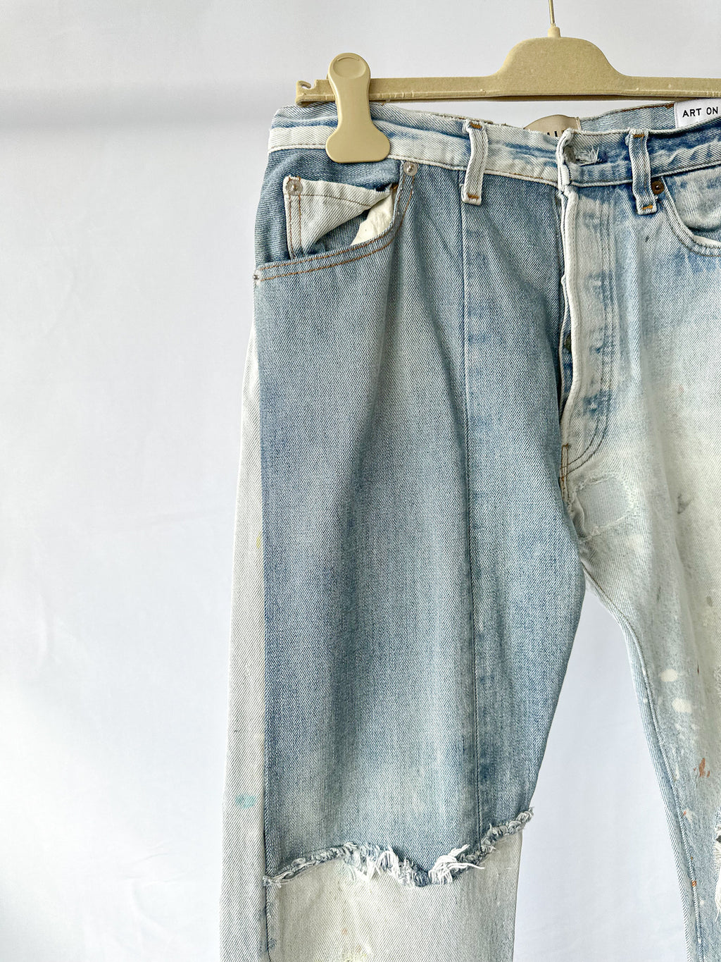 Gallery Dept Levi 5001 Ken Reworked Vintage Ripped Paint Jeans