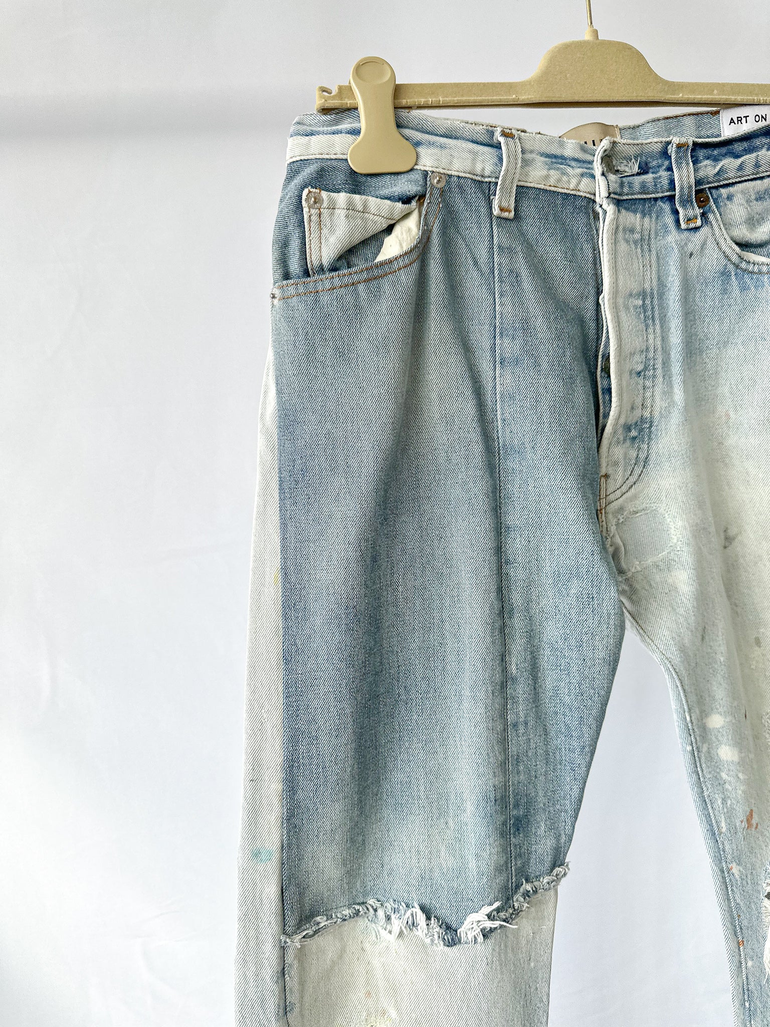 Gallery Dept Levi 5001 Ken Reworked Vintage Ripped Paint Jeans