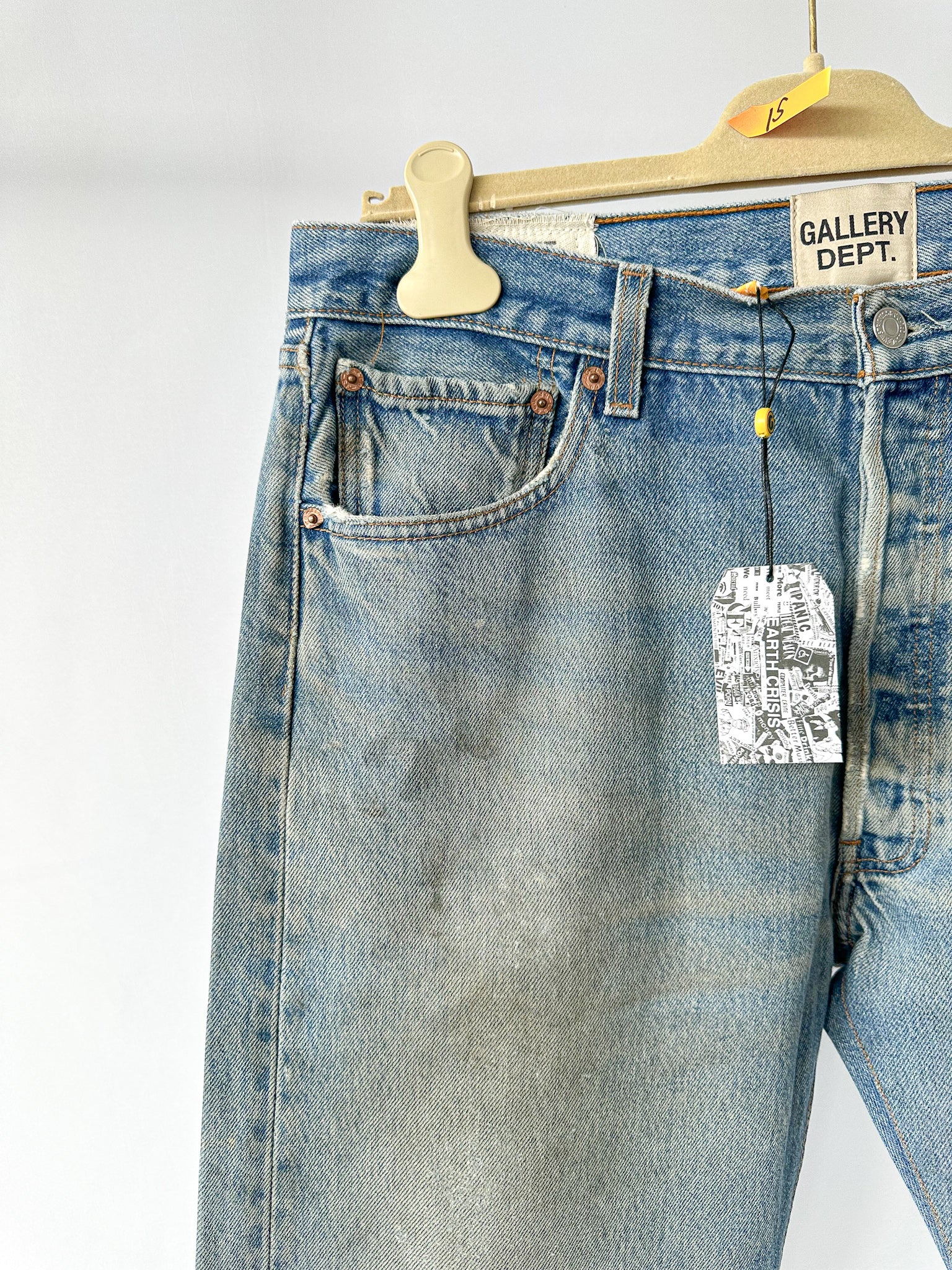 Gallery Dept. Levi 5001 Vintage Reworked Worn In Jeans Paint Splashes