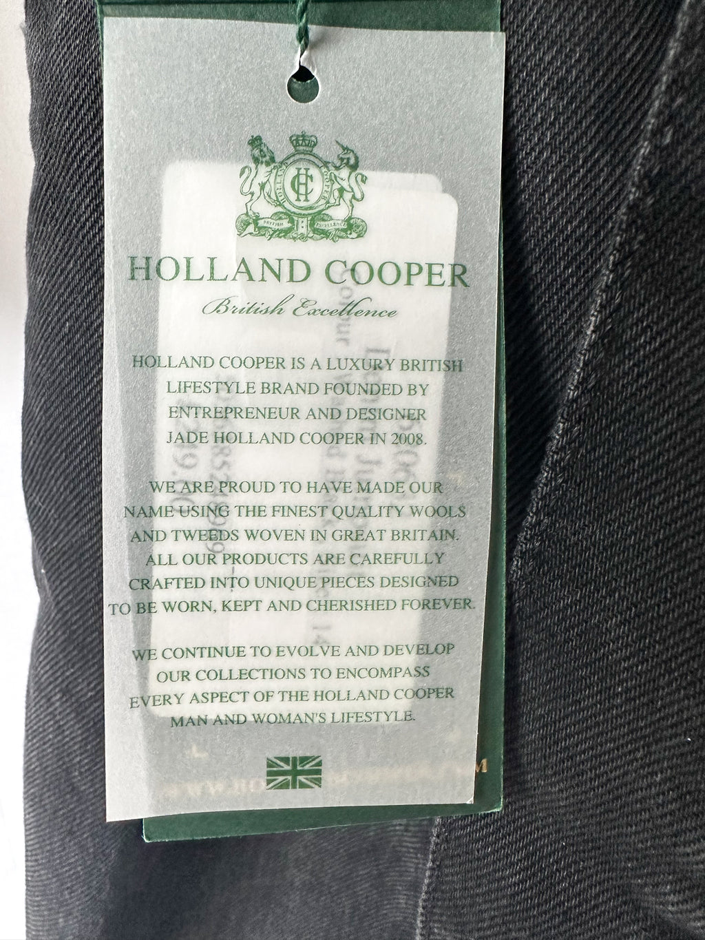 Holland Cooper Denim Gold Button Detail Jumpsuit in Washed Black
