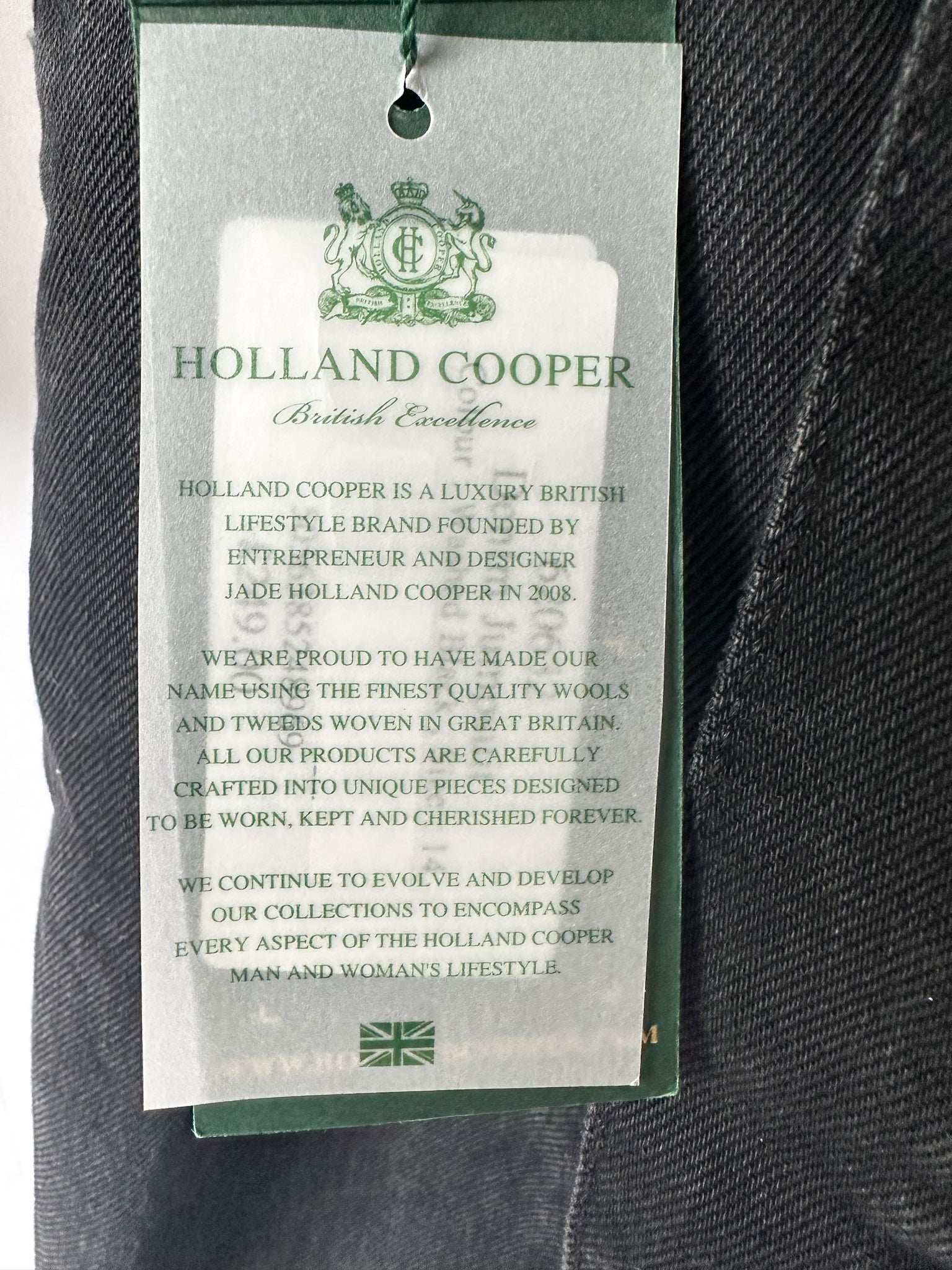 Holland Cooper Denim Gold Button Detail Jumpsuit in Washed Black