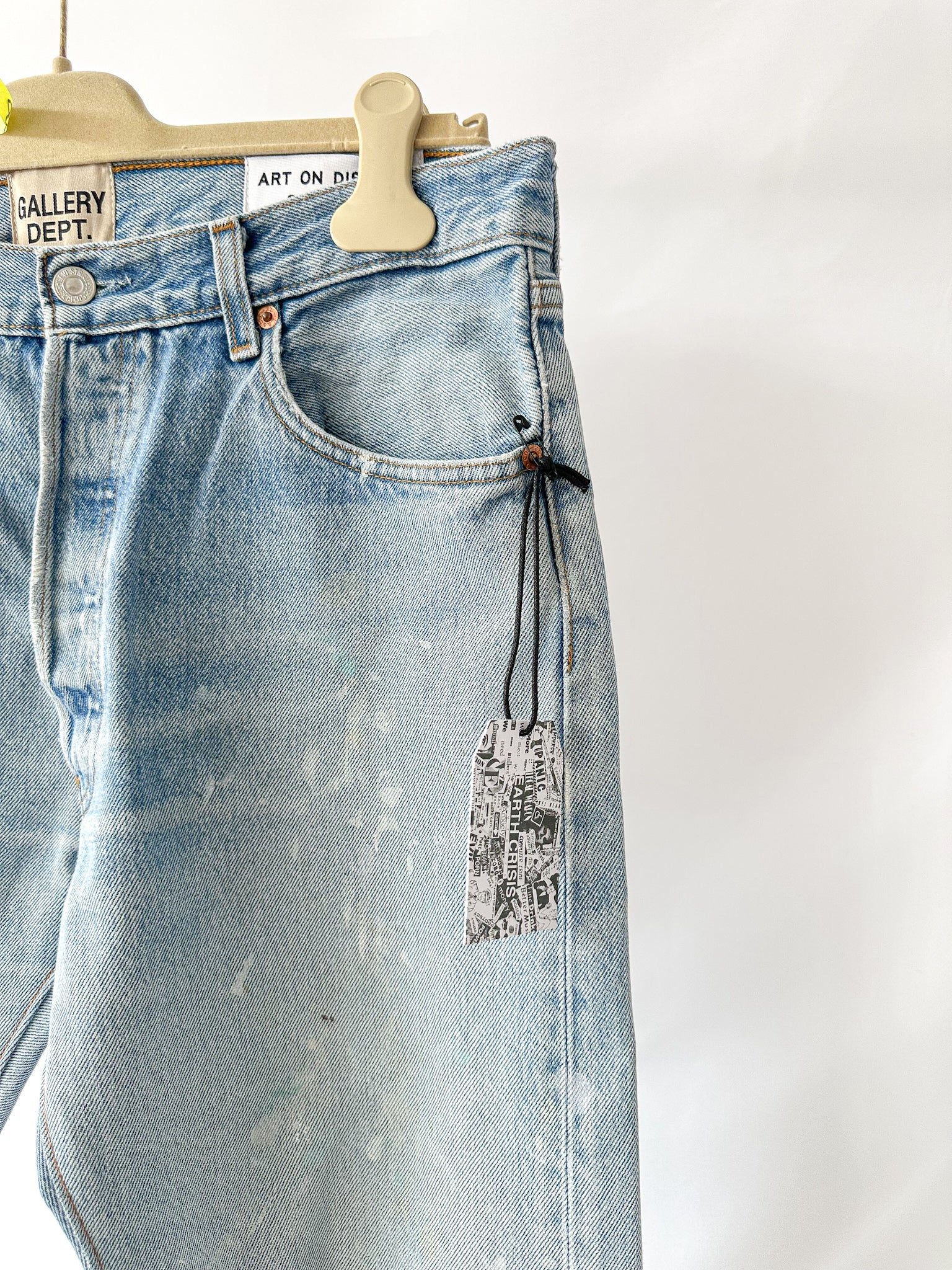 Gallery Dept. Levi 5001 Vintage Reworked Worn In Jeans Paint Splashes