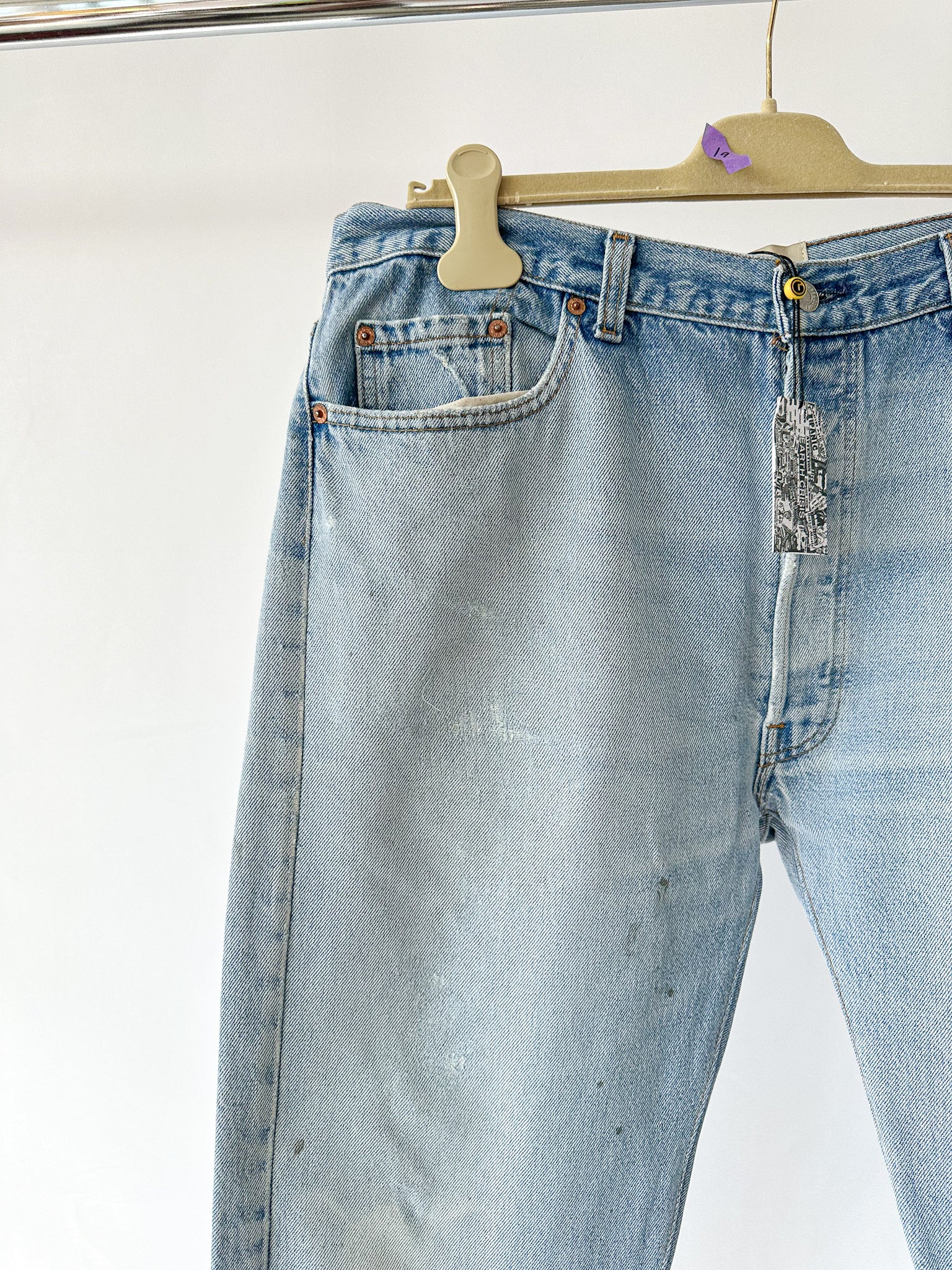 Gallery Dept. Levi 5001 Vintage Reworked Worn In Jeans Paint Splashes