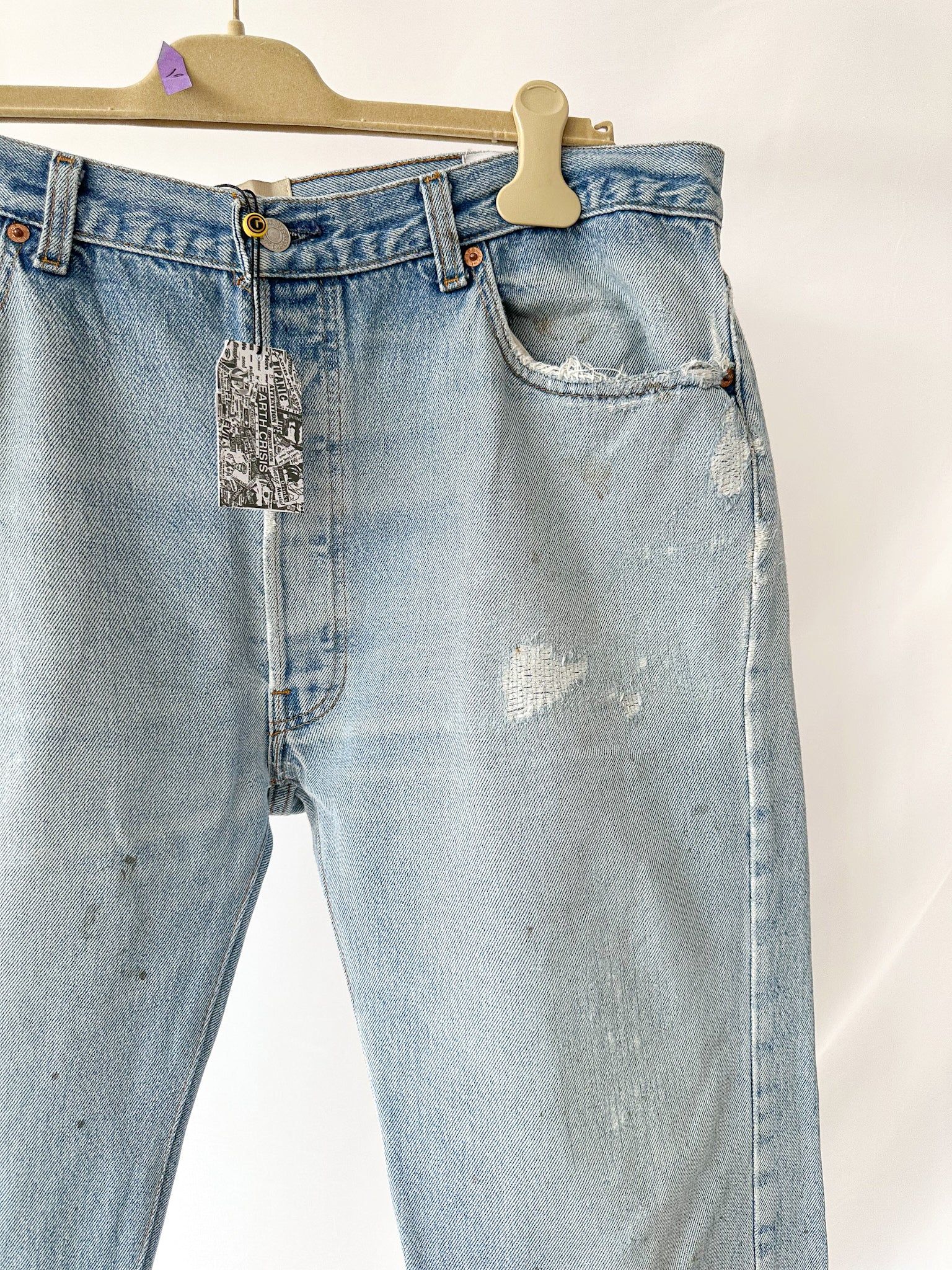 Gallery Dept. Levi 5001 Vintage Reworked Worn In Jeans Paint Splashes