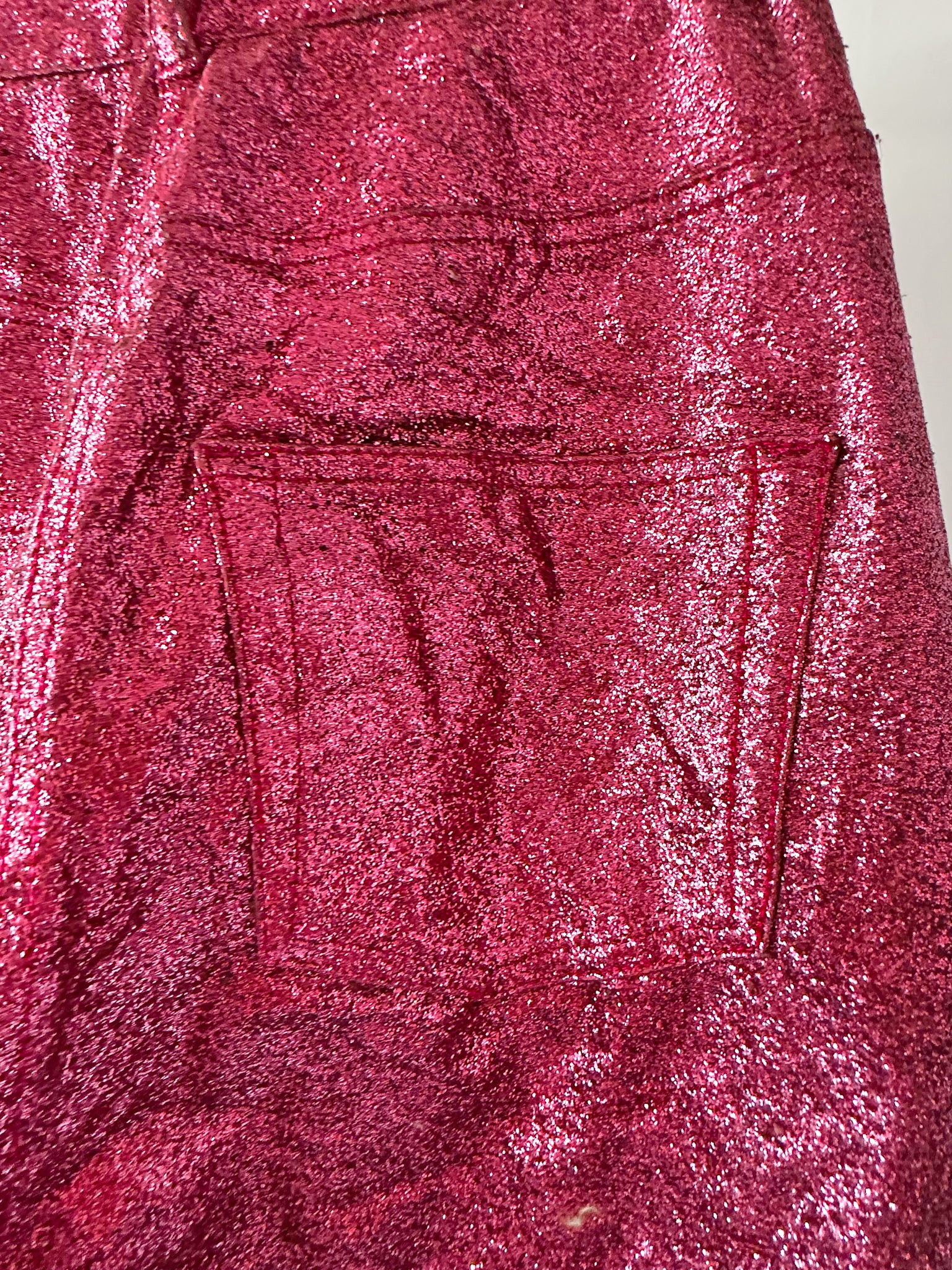 Dolce & Gabbana Pink Glitter Shimmer Sparkly Trousers
