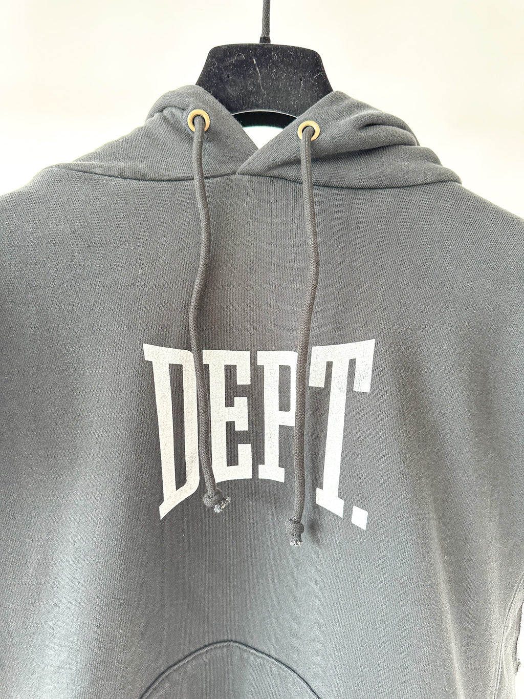 Gallery Dept. Black Gym Cut Off Sleeveless Hoodie