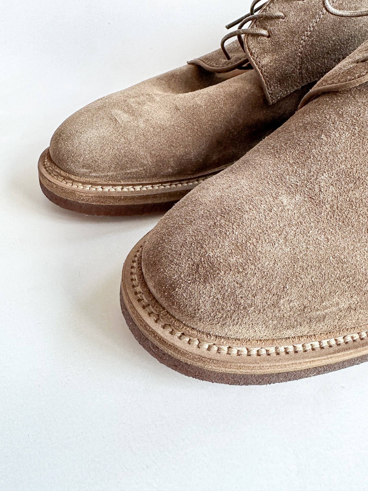 Officine Creative Hopkins Derby Shoes Suede Light Brown