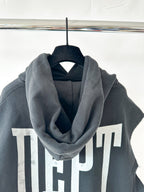 Gallery Dept. Black Gym Cut Off Sleeveless Hoodie