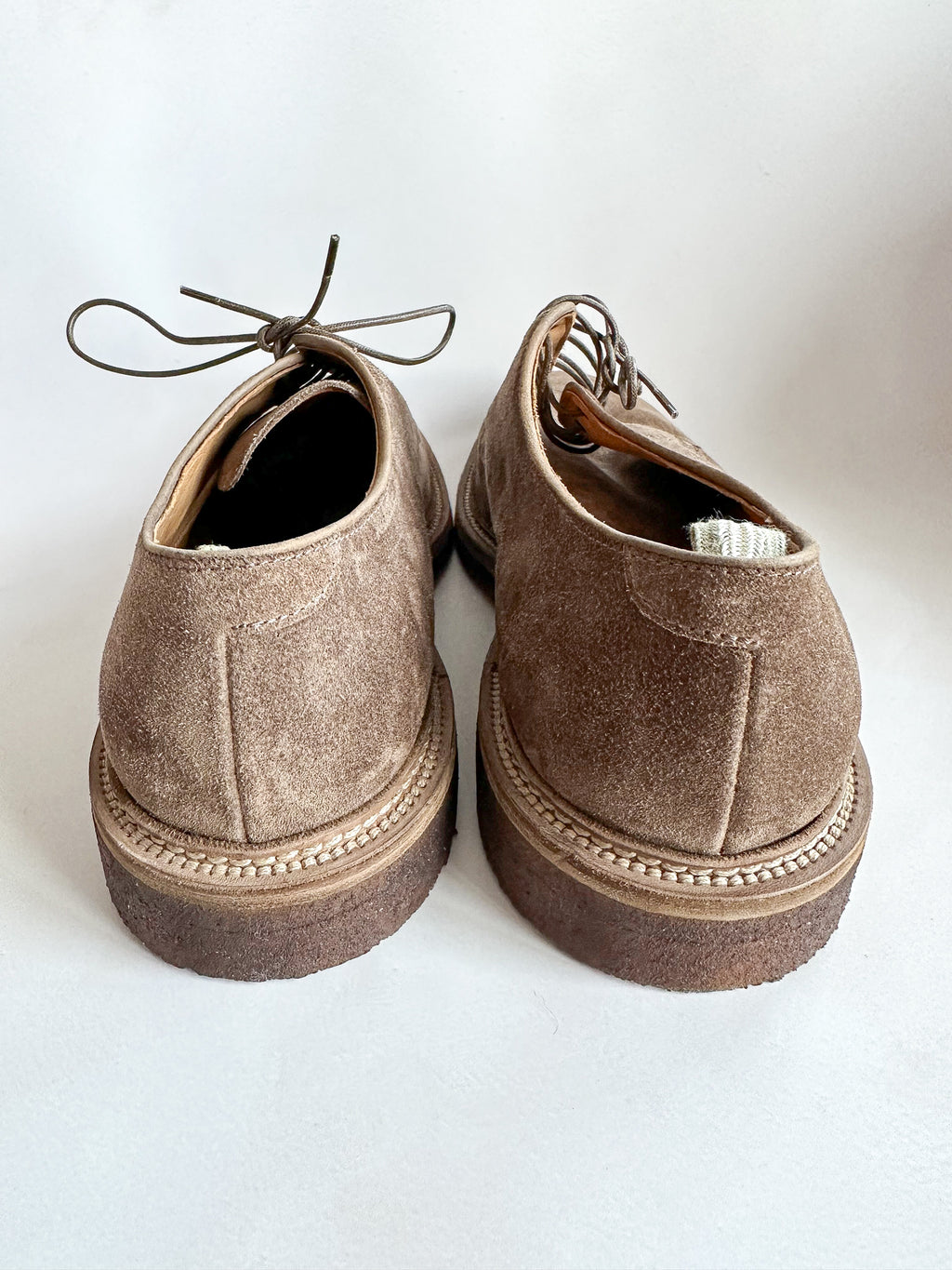 Officine Creative Hopkins Derby Shoes Suede Light Brown