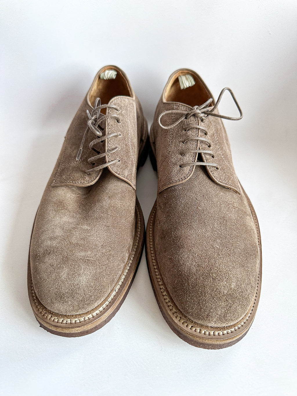 Officine Creative Hopkins Derby Shoes Suede Light Brown