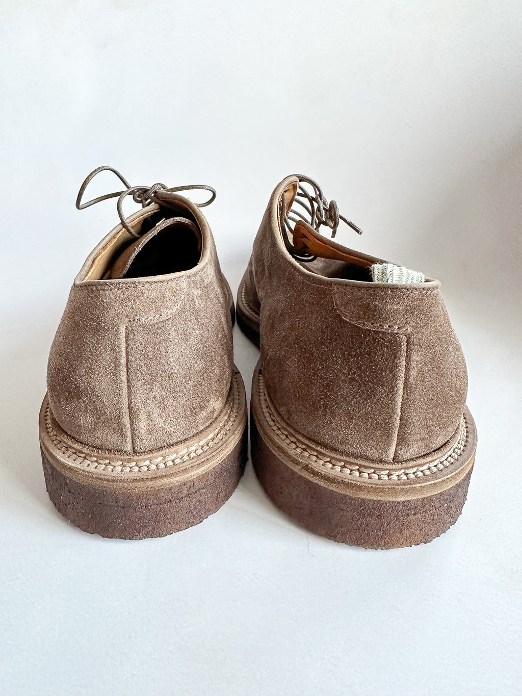 Officine Creative Hopkins Derby Shoes Suede Light Brown