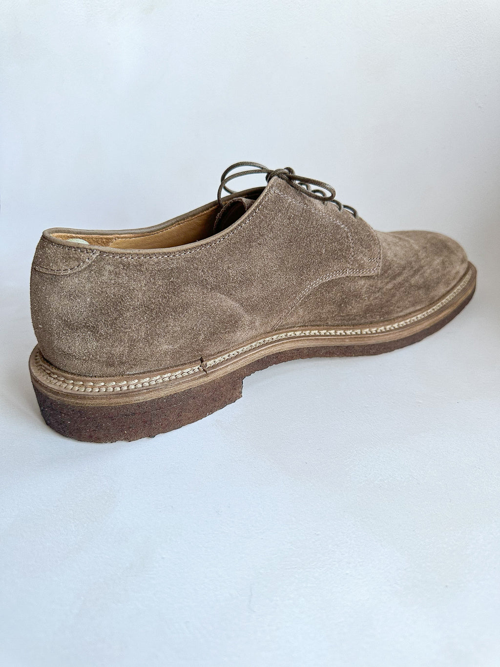 Officine Creative Hopkins Derby Shoes Suede Light Brown