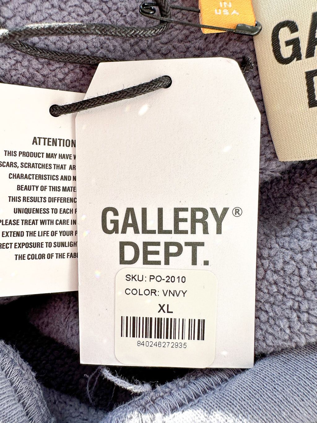 Gallery Dept Navy Property Logo Hoodie