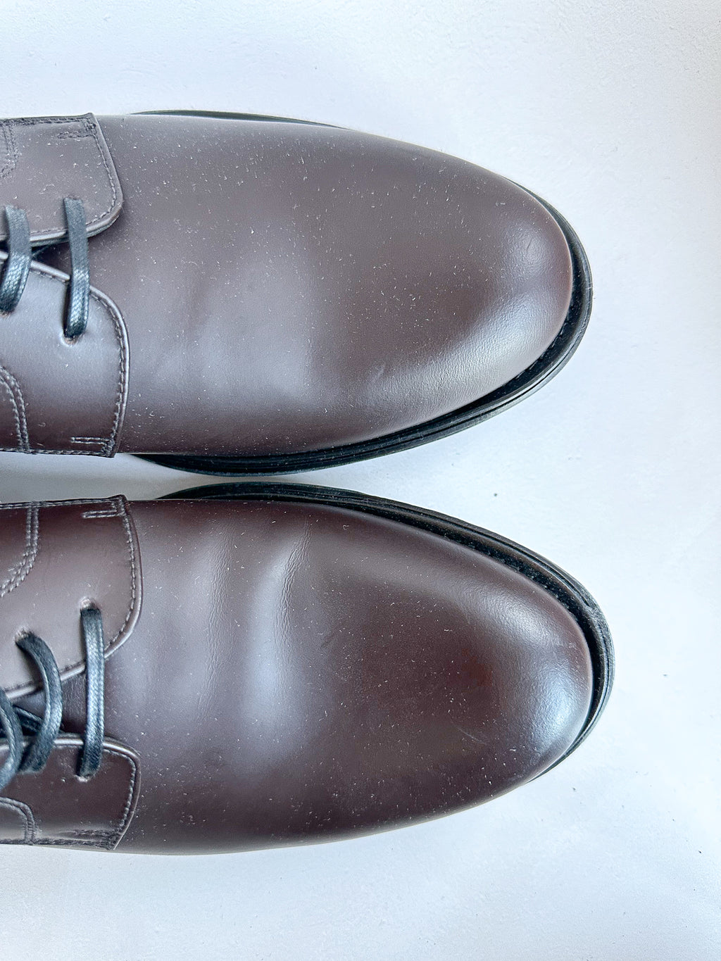 Dolce And Gabbana Brown Faux Leather Derby shoes