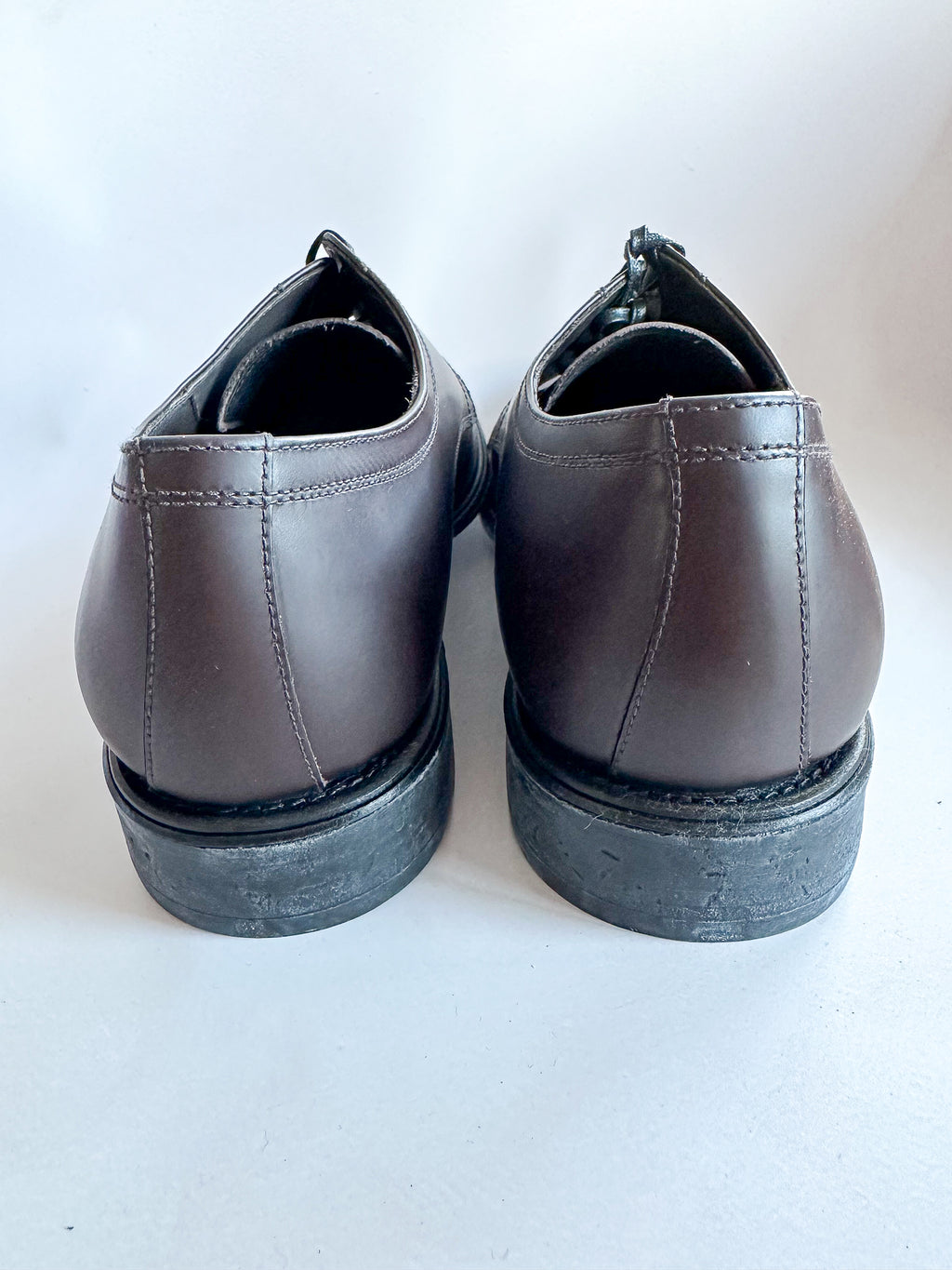 Dolce And Gabbana Brown Faux Leather Derby shoes